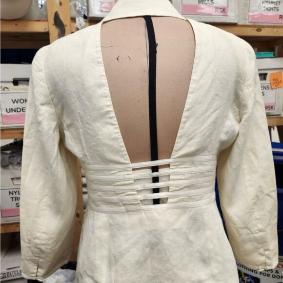 Beautiful Vintage Linen Fendi Backless Blazer - Picture 2 of 7
